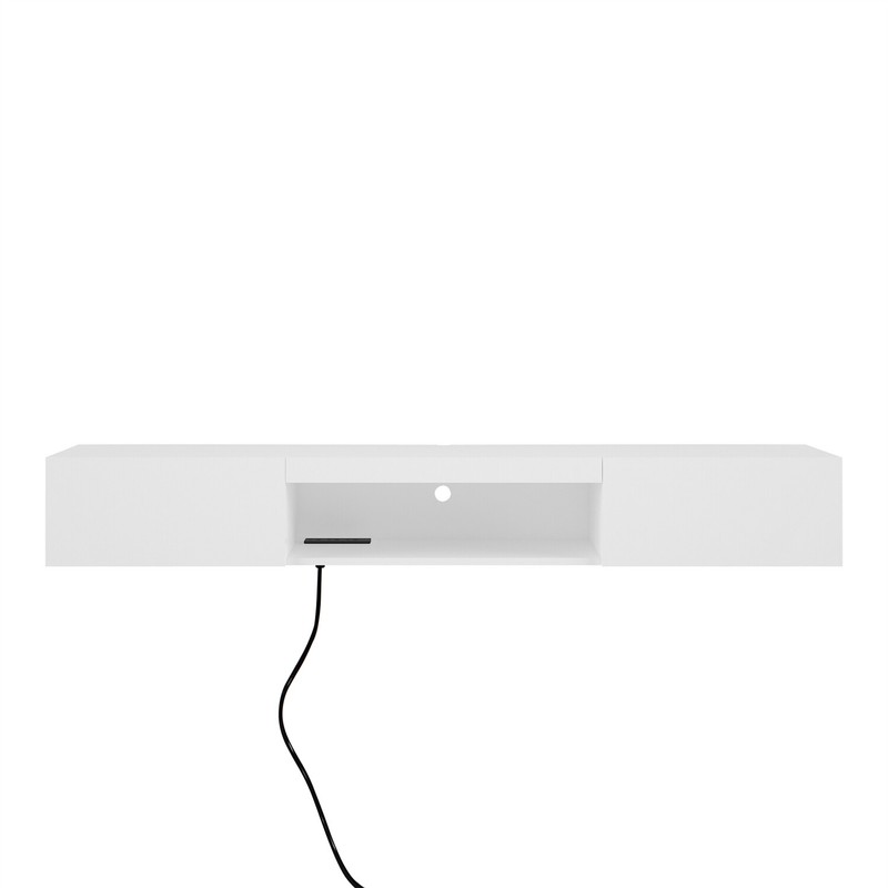 Floating TV Stand LED Wall Mounted Media Console Table For 47/55/60/65in TVs New gallery