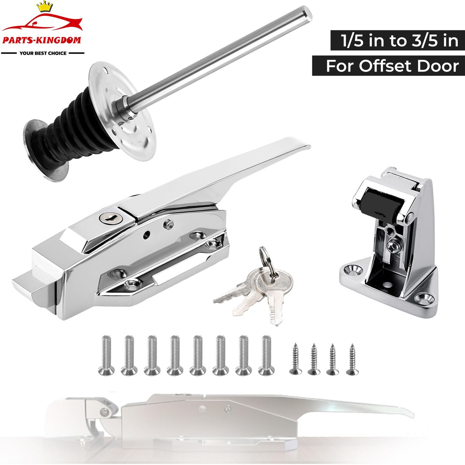 Walk in Cooler Door Handle Complete Latch Kit Latch Offset 1/5 Inch to 3/5 Inch gallery