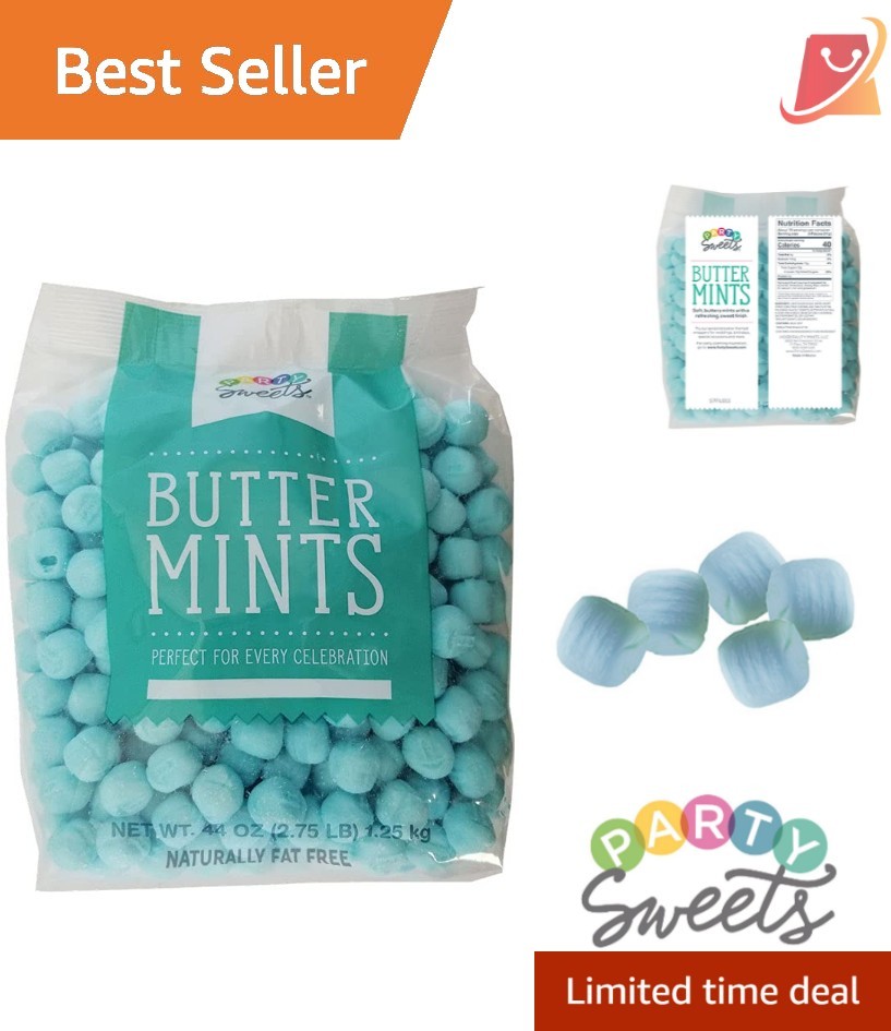 Blue Buttermints 2.75 Pound Pack Party Favors Decorations Soft Mint Candy gallery