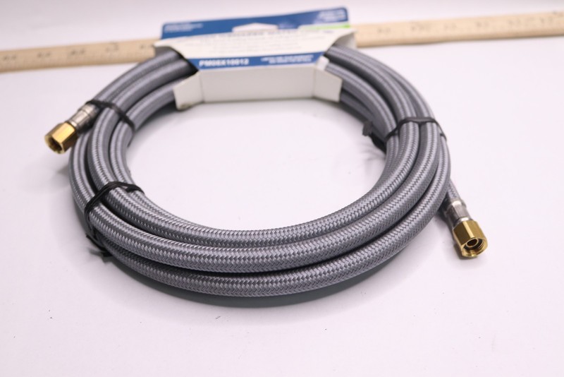 GE Universal Braided Icemaker Water Line 1/4" Inlet & Outlet 12-Ft gallery
