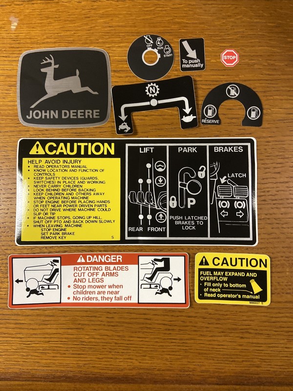 John Deere 318 Tractor Decal Set gallery