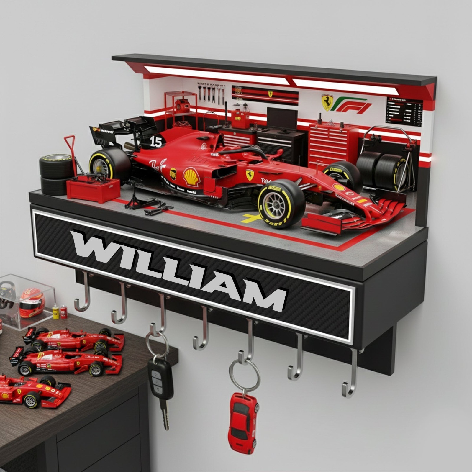High-Speed Racing Car Key Hanger - Personalized Gift For Racing Lovers gallery