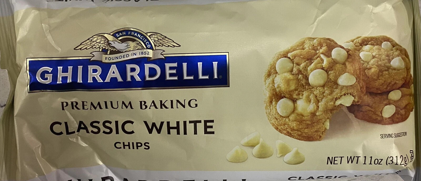 GHIRARDELLI CLASSIC WHITE Chocolate Premium Baking Morsels Chips 11 oz Bag gallery