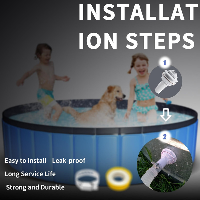 Complete Pool Return Jet Kit - Stainless Steel Fittings for above Ground Pools gallery