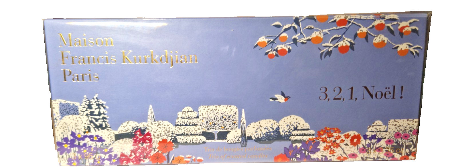 Maison Francis 3, 2, 1, Noel! Candle Trio Set - NIB - 3 x 3.35oz - Lmt Ed SEALED gallery
