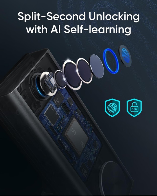 eufy Security Smart Lock Touch Fingerprint Keyless Entry Door Lock Wi-Fi gallery