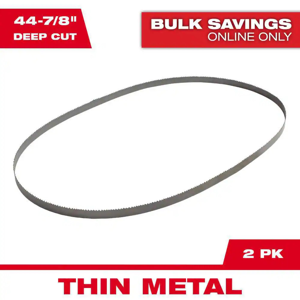 44-7/8 In. 24 TPI Deep Cut Portable Bi-Metal Band Saw Blades (2-Pack) for M18 Fu gallery
