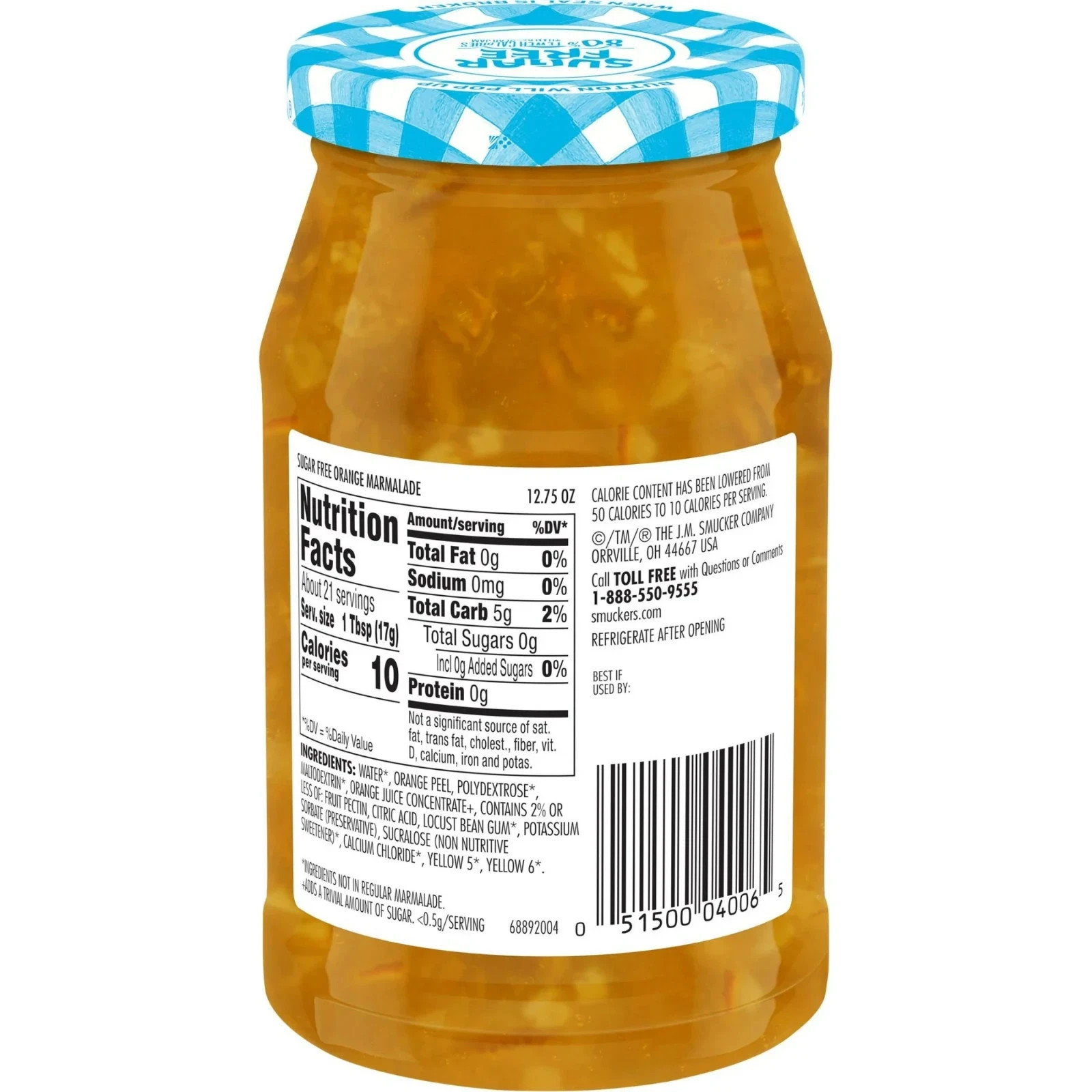 (2 pack) Smucker's Sugar Free Orange Marmalade, 12.75 oz gallery