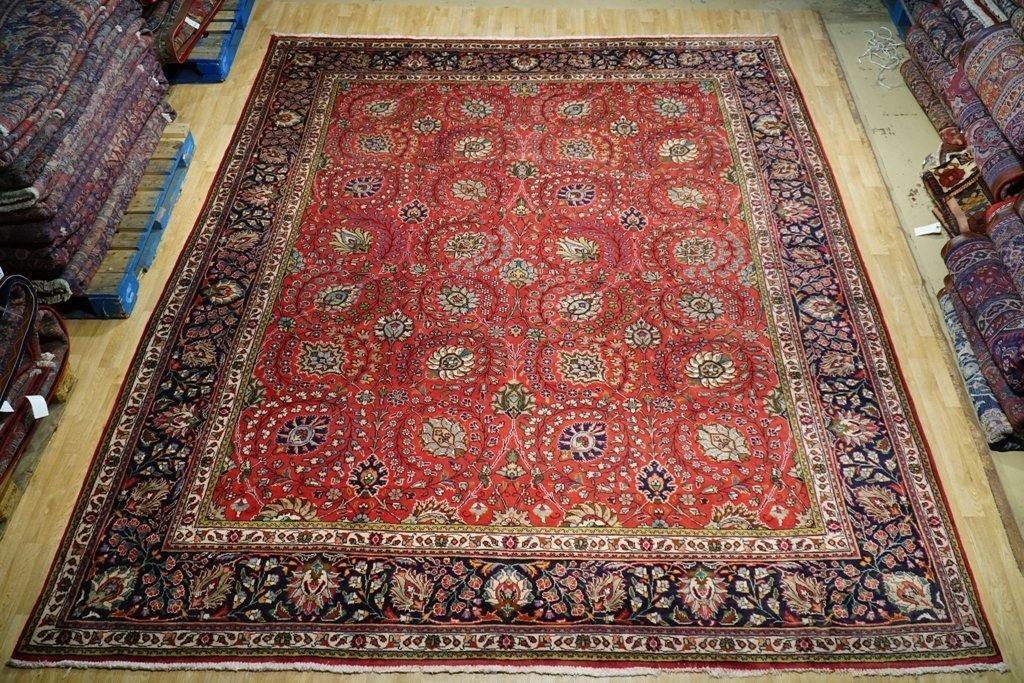 ALL OVER RED BLUE Perssiaan Tabreez RUG Shah Abbasi 10x13' 74678 gallery
