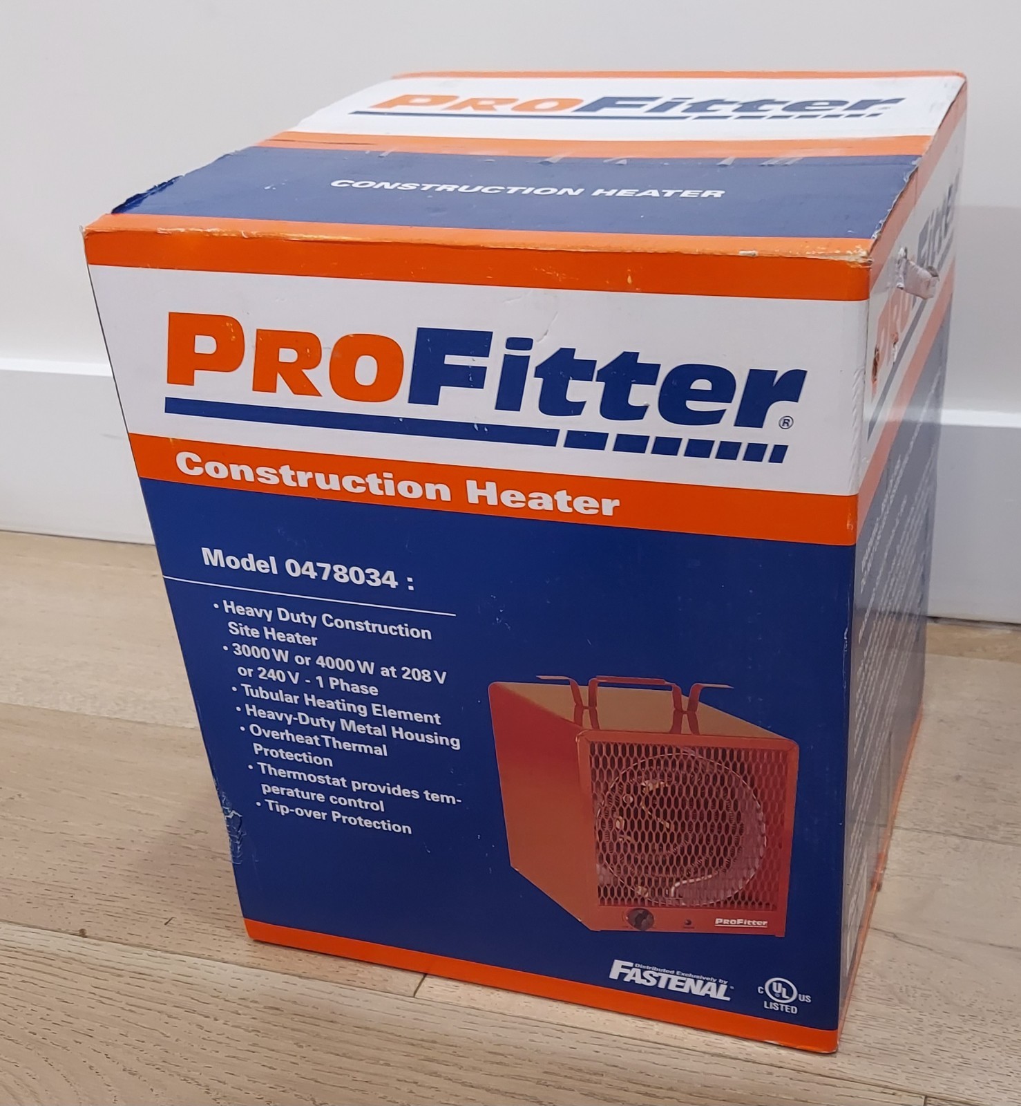 FASTENAL ProFitter Electric Construction Heater 0478034 Heavy Duty 240v pro fit gallery