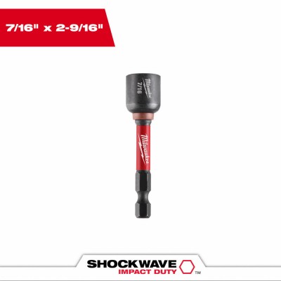 3 Pack - Shockwave Magnetic Nut Driver, 7/16 x 2-9/16 In. - 49-66-4536 gallery