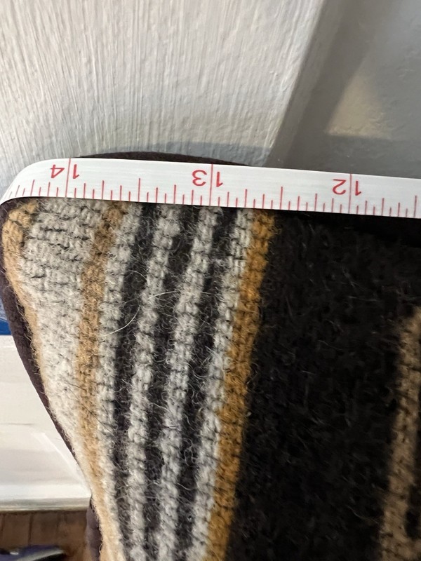 VINTAGE PENDLETON 'CHIMAYO TOSS WOOL ACCENT PILLOW' IN HARVEST MSRP $98 gallery