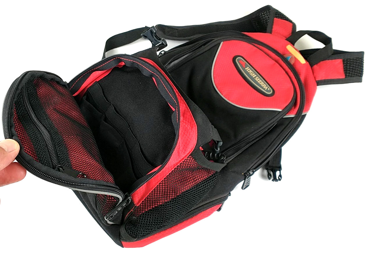 High Sierra Red Hydration Backpack Air Flo Support Back NICE 1084 4