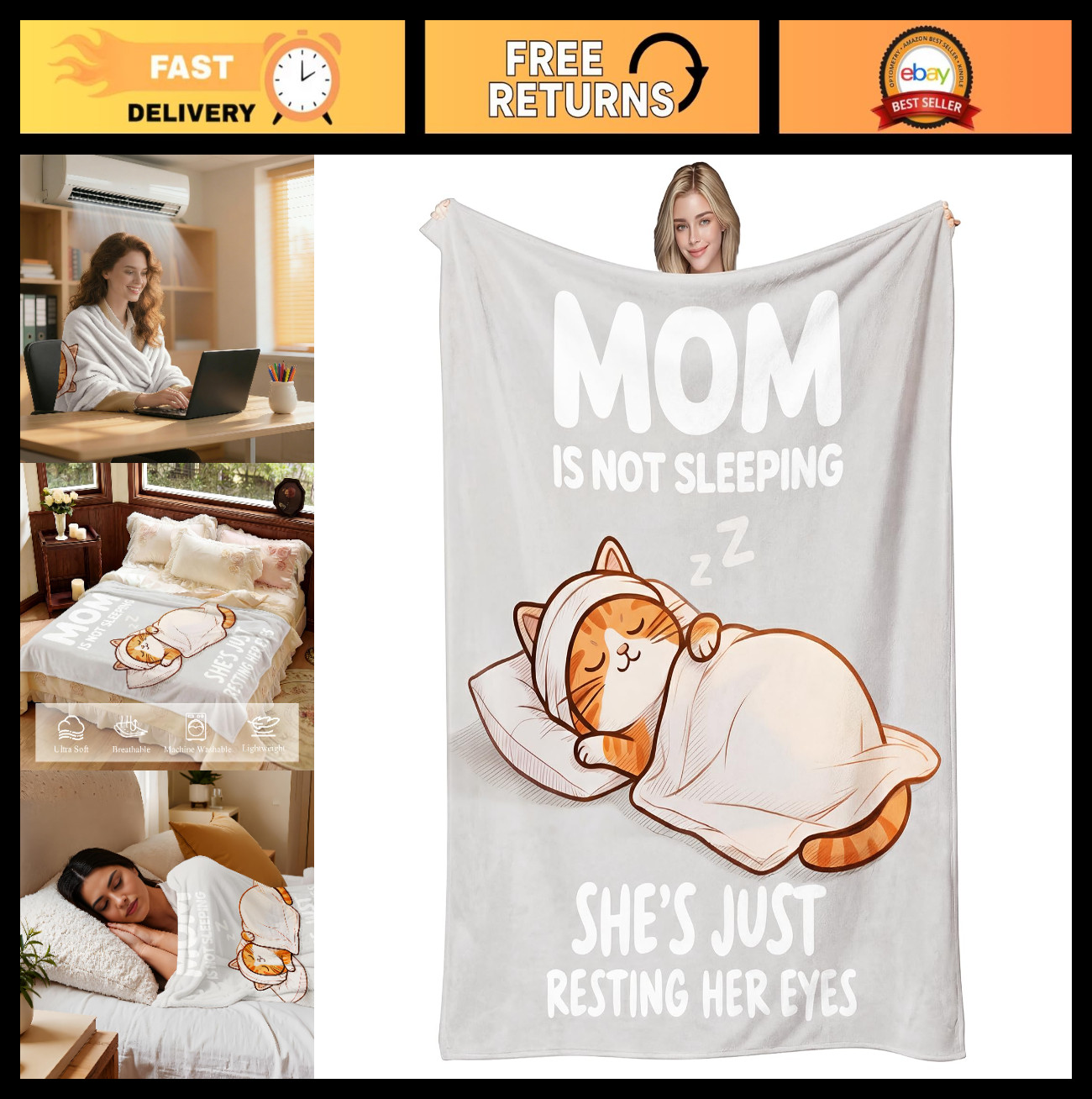 Unique Gifts for Mom - Thoughtful Blanket for Mother's Day, Birthday, Valentine' gallery