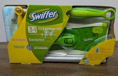 Swiffer Sweeper Duster Starter Kit 3 in 1 Sweeper 6 Dry 4 Wet Mop Dust Brand New