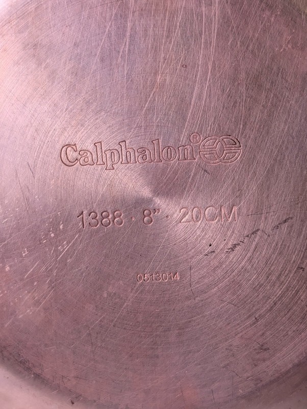 Calphalon 1388 Tri-Ply Copper Stainless Steel 8" Frying Pan Sauté Skillet 20CM gallery