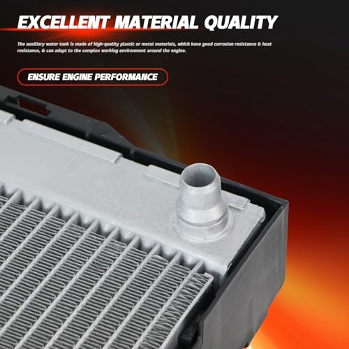 Engine Coolant Radiator Assembly Compatible with B-M-W 7 Series F01 F02 730i gallery