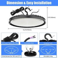 1-20PACK LED UFO High Bay Light 150W 200W 240W Commercial Warehouse Shop Lights gallery