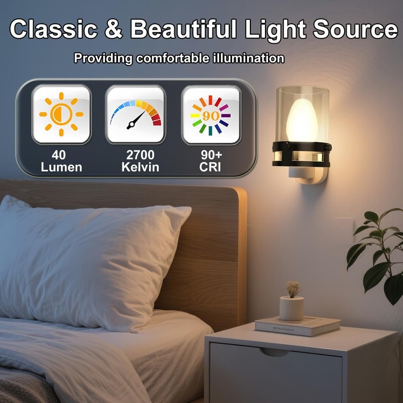 C7 Night Light Bulbs 4 Watt E12 Candelabra Base Warm White set 4 Pk gallery