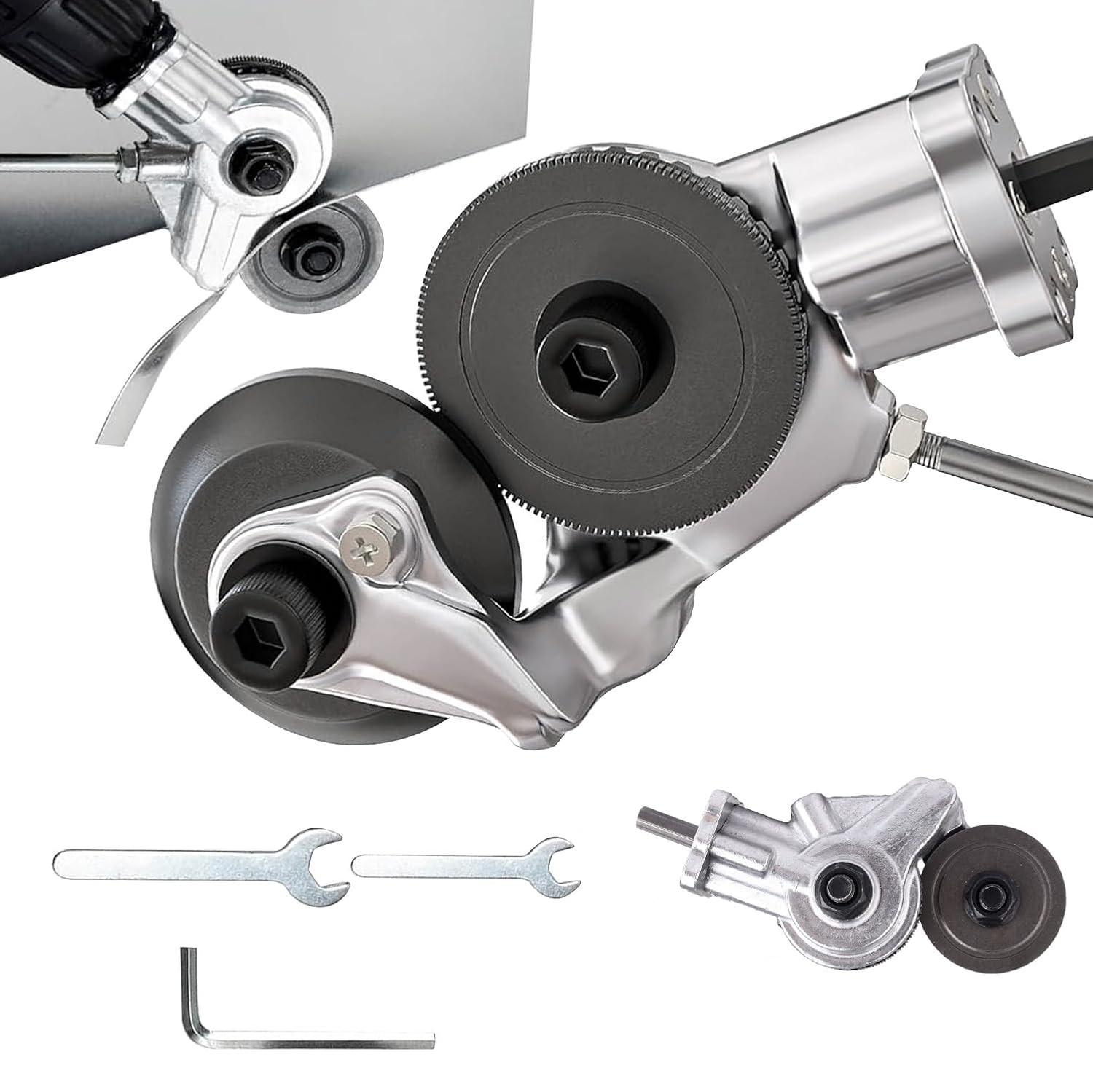 Electric Drill Plate Cutter, Metal Nibbler Drill Attachment, Metal Cutter Tool gallery