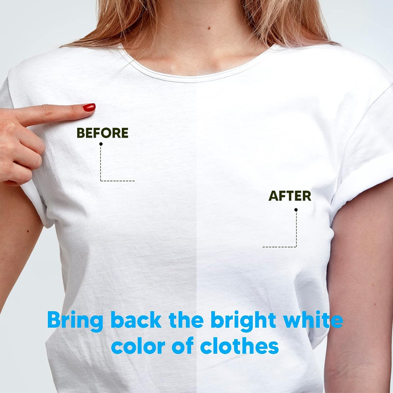 Laundry Whitener Sheet 60Ct Chlorine Free Fragrance Free Bleach White Clothes gallery