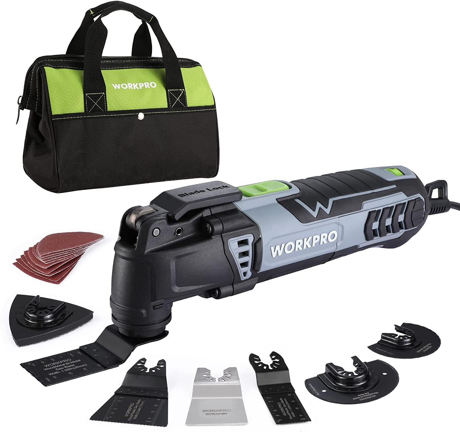 WORKPRO Oscillating Multi-Tool Kit Corded Quick-Lock Replaceable Oscillating Saw gallery