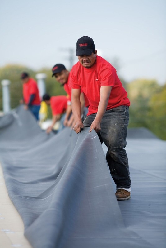 7.5' x 10' Firestone RubberGard 45-Mil EPDM Roofing Rubber gallery