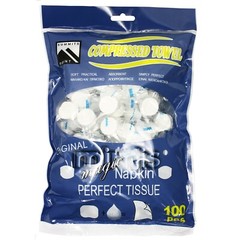 100 Pack Magic Tissue / Compressed Towel Washcloths for Travel Camping