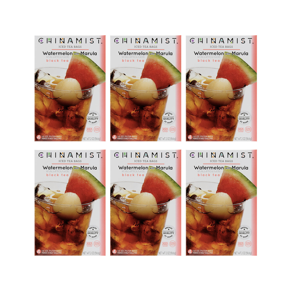 China Mist Watermelon with Marula Iced Tea Bags, 4-Count Box, 6-Pack gallery