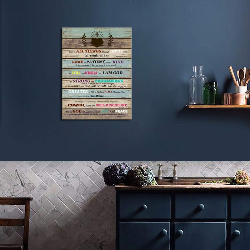 Inspirational Wall Art Scripture Bible Verse Wall Art Christian Canvas Art for O gallery