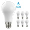 6 Pack Satco S12434 LED Filament Bulbs 120V 13.5W 100W A19 Medium E26 Soft White gallery