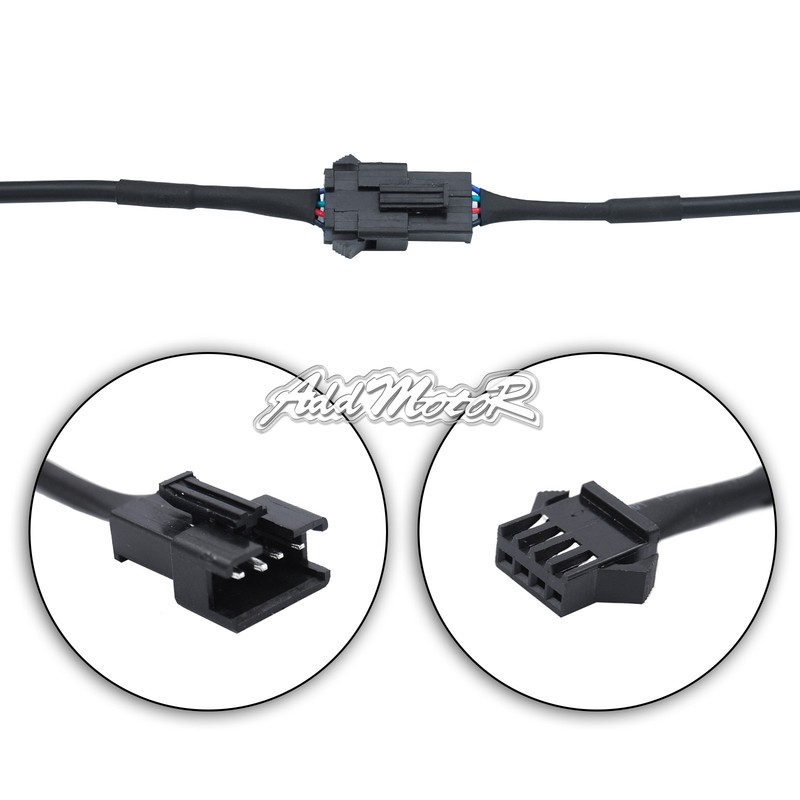 NEW Extension Cable Wire Cord 1-4 Splitter Kit for Neon RGB Light Strips US gallery