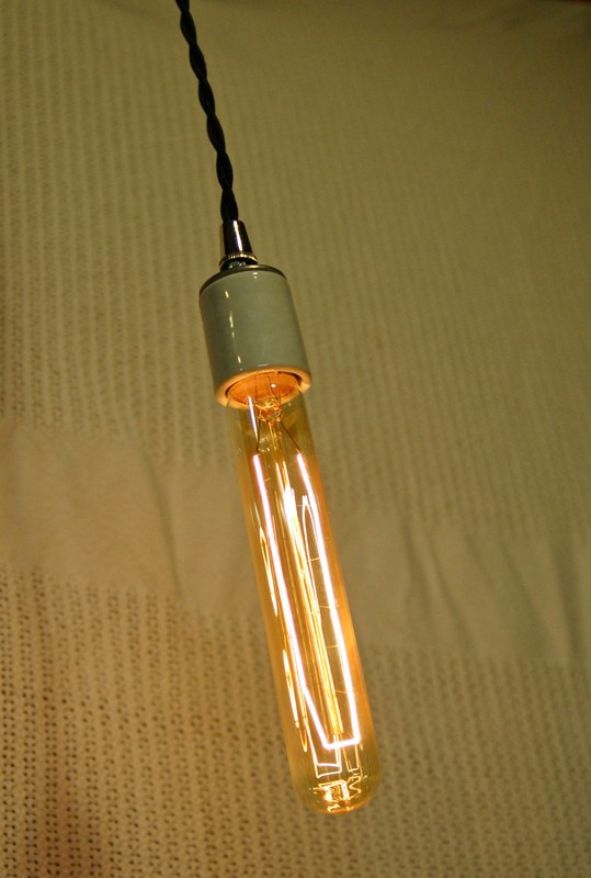Porcelain Light Socket White or Black, Vintage Industrial Lamps, Pendants, Bulbs gallery