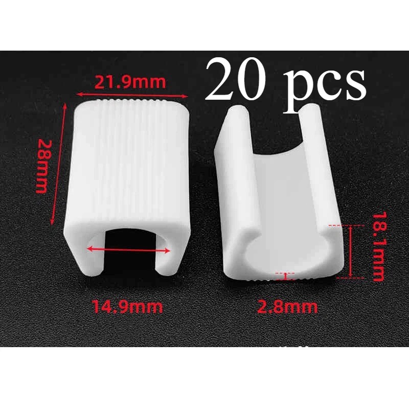 U Shape Plastic Chair Foot Caps Pads Tube Wrap Cushion Covers gallery