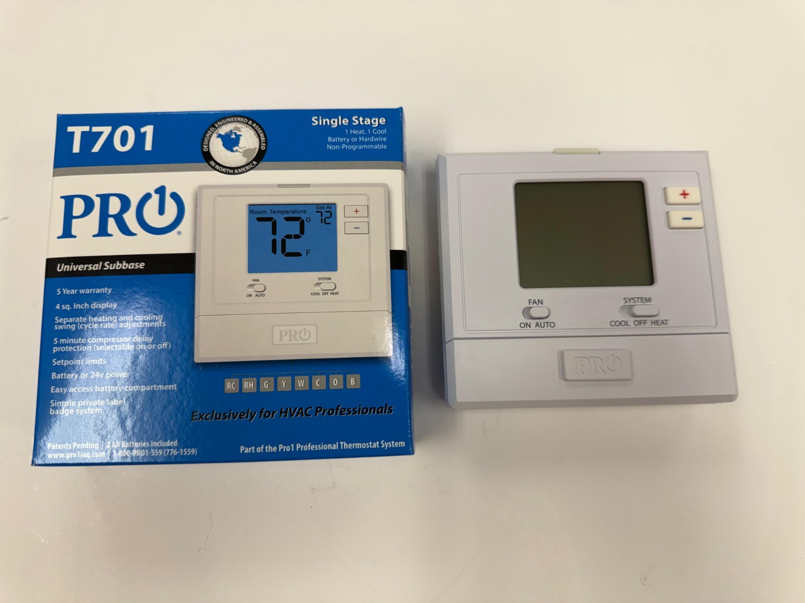 Pro1 IAQ T701 non-programmable digital thermostat gallery