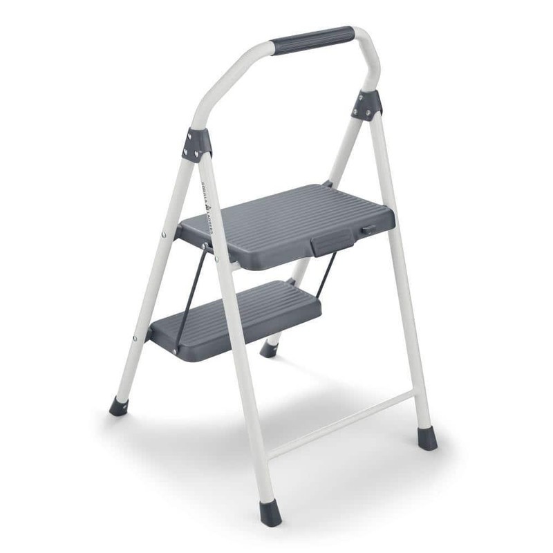2-Step Compact Steel Step Stool, 225 lbs. Load Capacity Type II Duty Rating NEW gallery