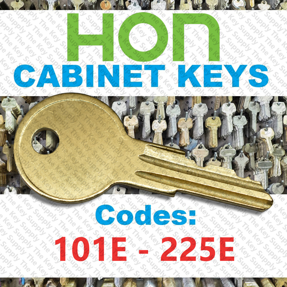 Hon Filing Cabinet Replacement Key Cut Key Code 101E - 225E gallery