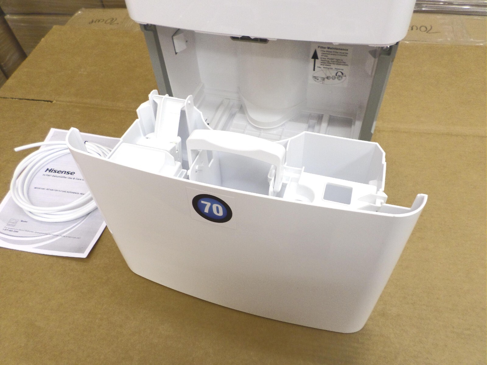 Hisense by Whirlpool 70 PT Pint with Built In PUMP Dehumidifier PUMP Hose Includ gallery