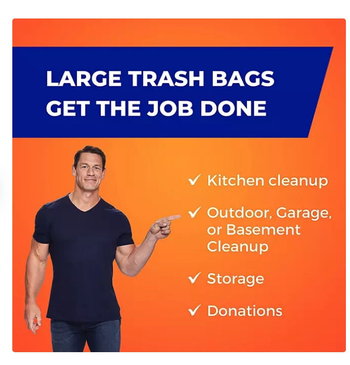 Hefty Ultra Strong Drawstring Trash Bags, Unscented 33 gal., 90 ct. gallery