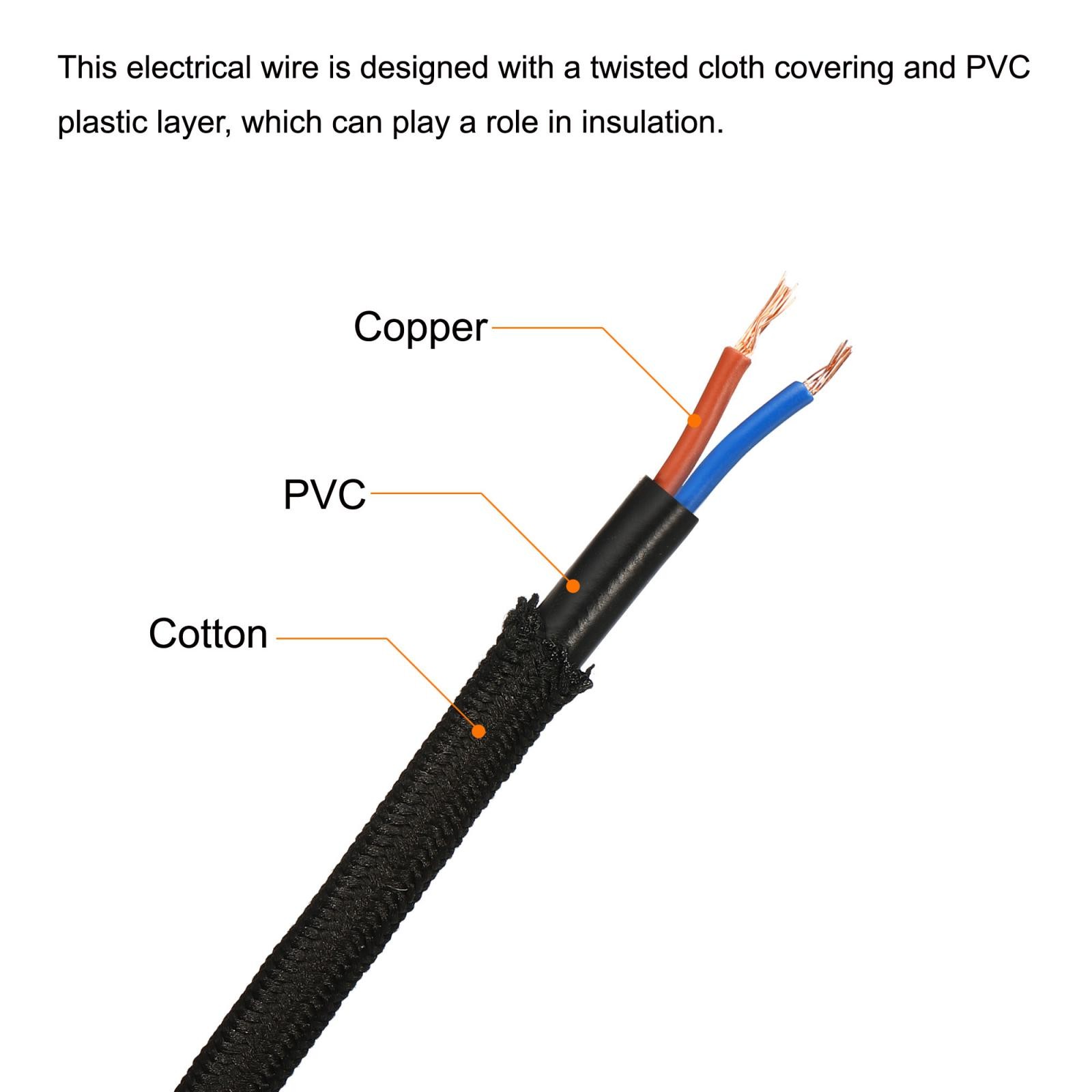 Contort Fabric Coated Wire 2 Soul 18AWG 10m/32.8ft, Black gallery