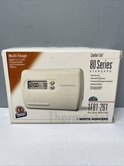 White-Rogers 1F81-261 Programmable Thermostat Multi-Stage Digital Control Opn Bx