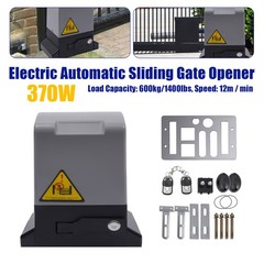 1400LBS Electric Automatic Sliding Gate Opener Door Operator&Remote Control 370W
