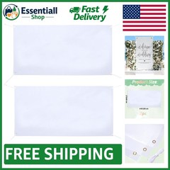Versatile 2-Pack 2×4 Ft White Blank Banners for Indoor & Outdoor Events