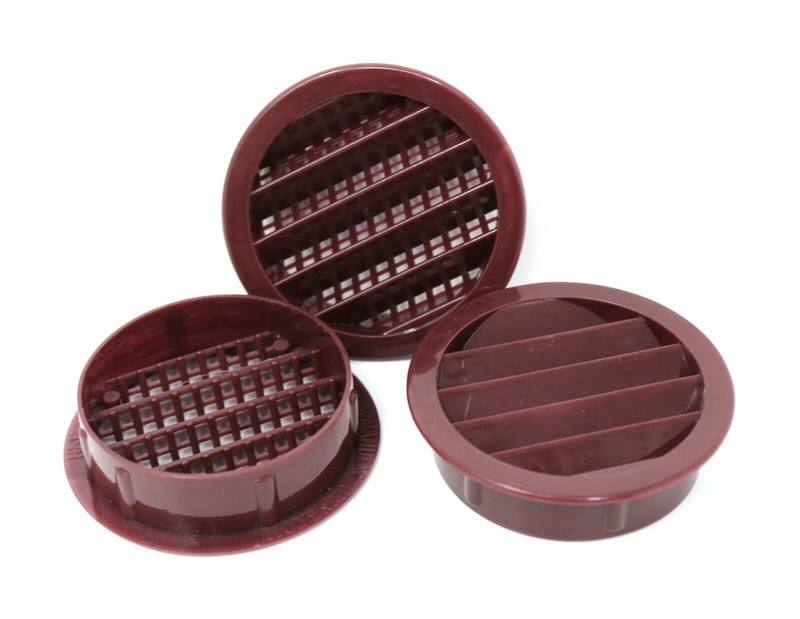 2" Round Plastic Louver Soffit Air Vent Reptile Screen Grille Cover gallery