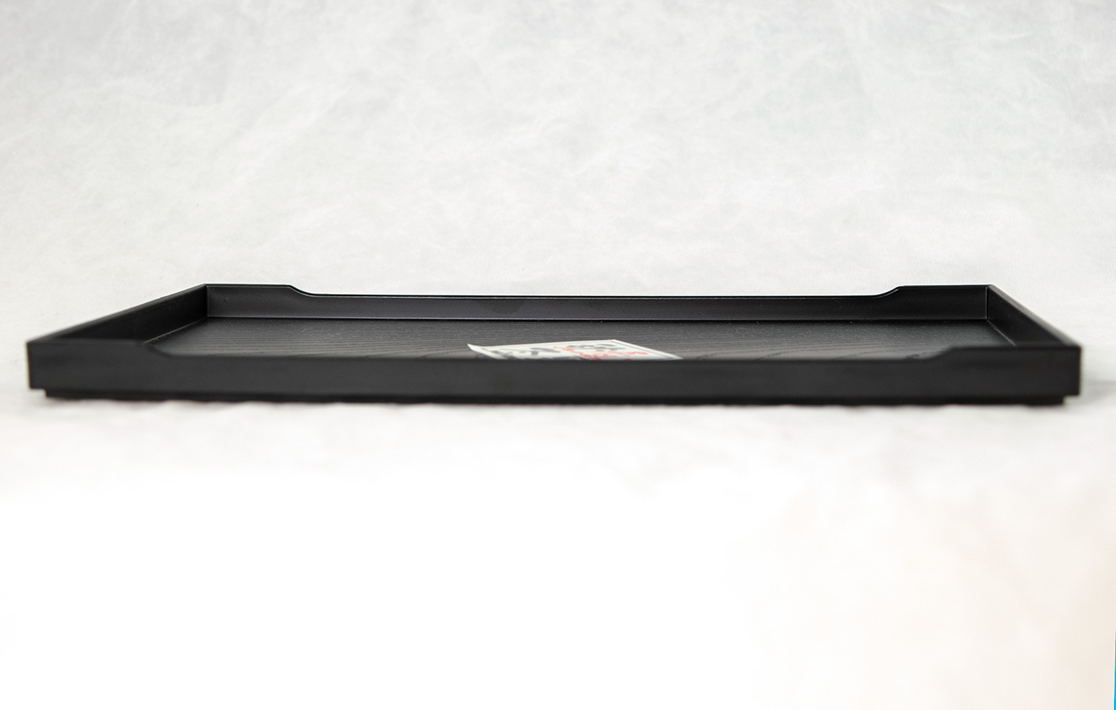 10" Japanese Rectangular Black Plastic Humidity Tray for Bonsai & House Plants gallery