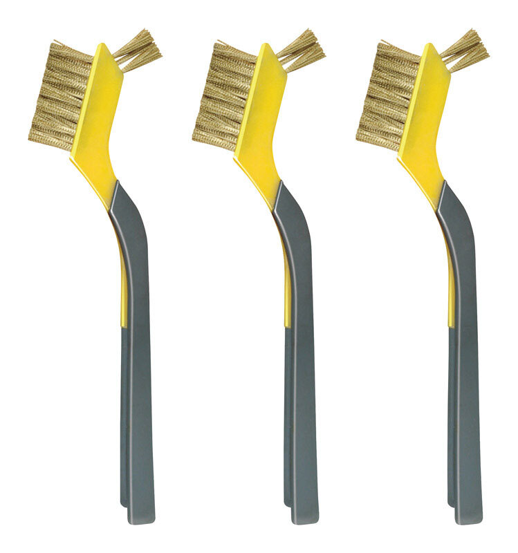 Allway BMB3 Carded Soft Grip Brass Wire Mini-Brush 1/2 W x 7 L in. gallery