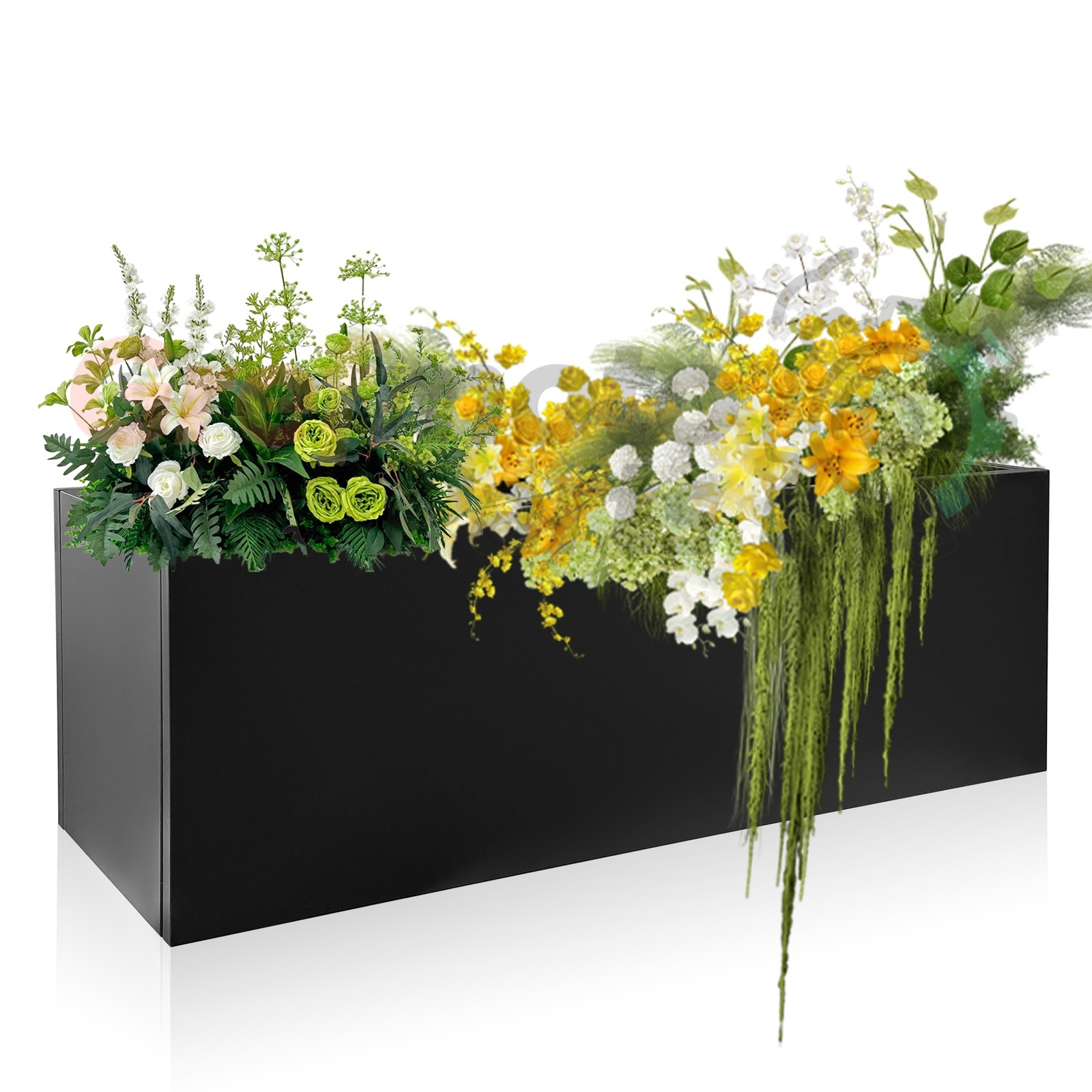 Steel Planter Box 16"x46"x16" Rectangular Removable Insert Shelf Free Shipping gallery