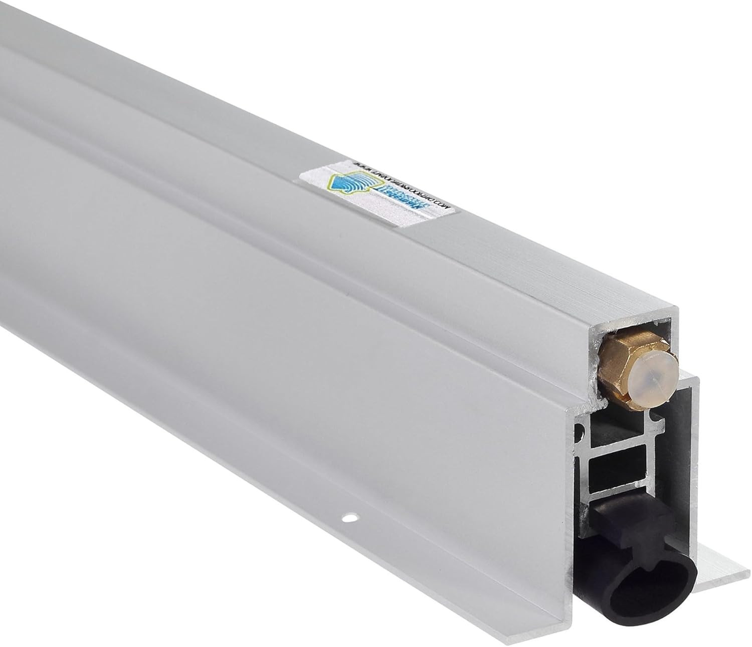 TMS Heavy Duty Automatic Door Bottom Seal - 36" Metal Sweep with Neoprene Seal gallery