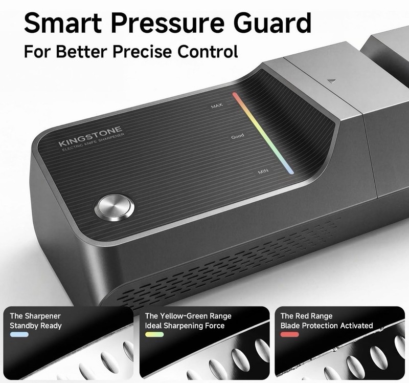 Electric Knife Sharpener, 20°/30°/45° Adjustable Angle Diamond gallery