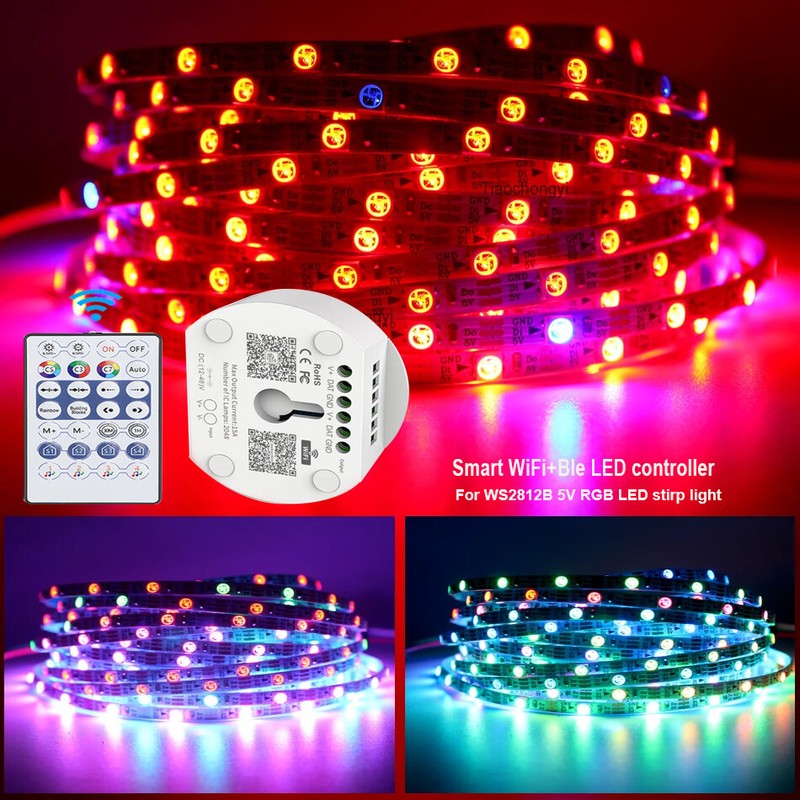 WiFi +Bluetooth-compatible Smart APP Led Controller For WS2811 WS2812B IC LED gallery